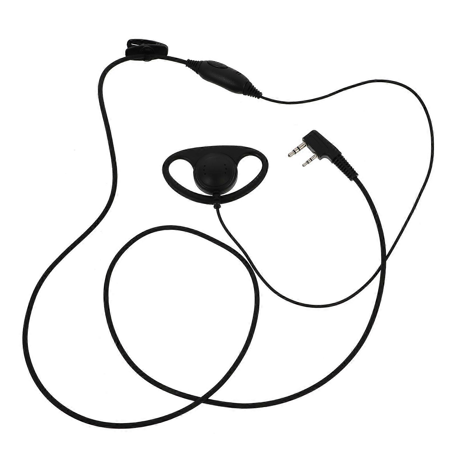 Interphone Headset for Plug Headset 1Pcs Black PU