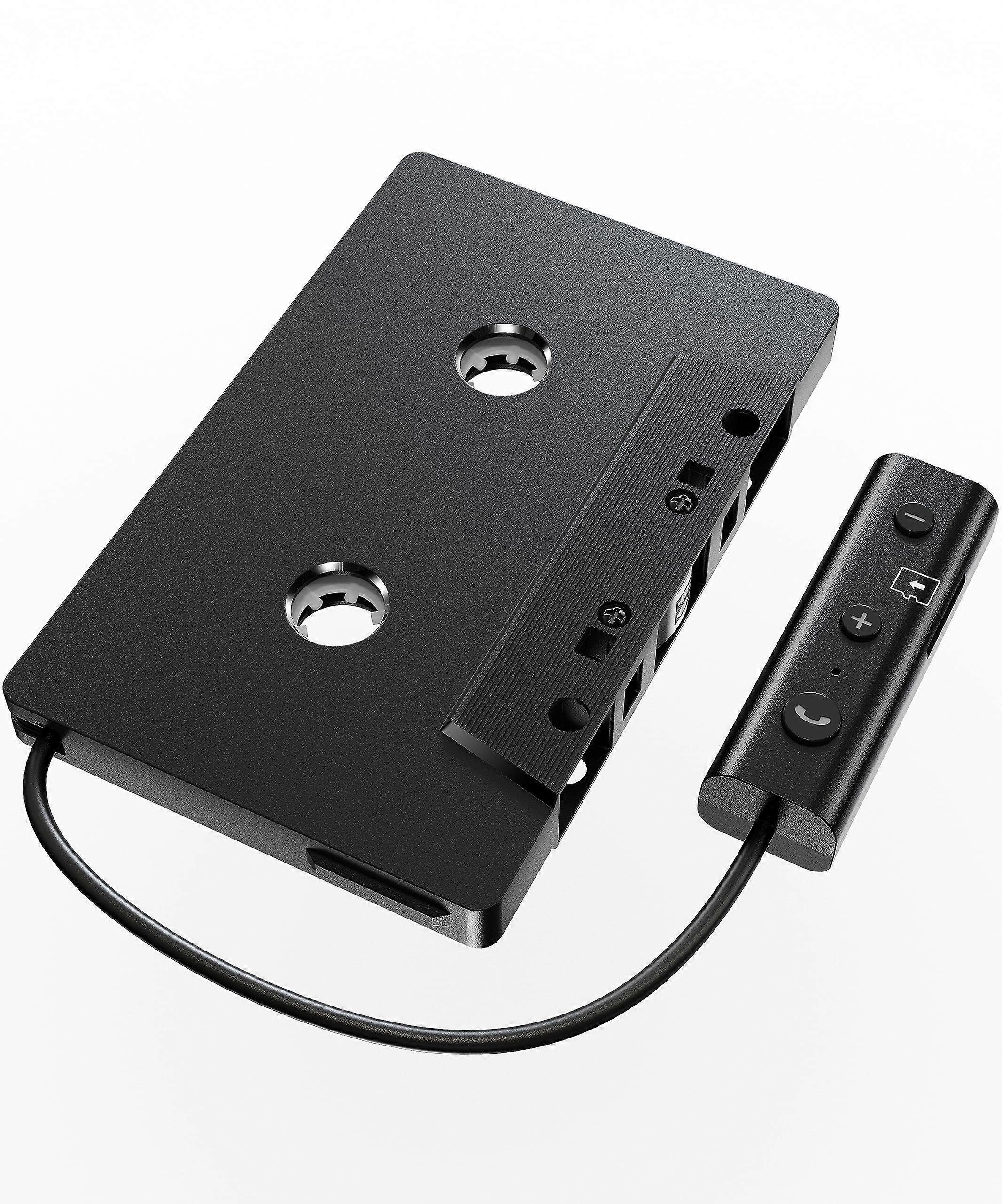 Bluetooth Car Cassette Adapter with Bluetooth 5.2, Auto Reverse, USB Charging, TF Card Support