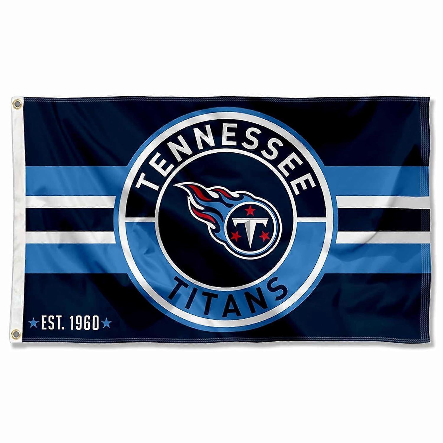 Tennessee Titans Patch Button Circle Logo Flag Banner Flag-856