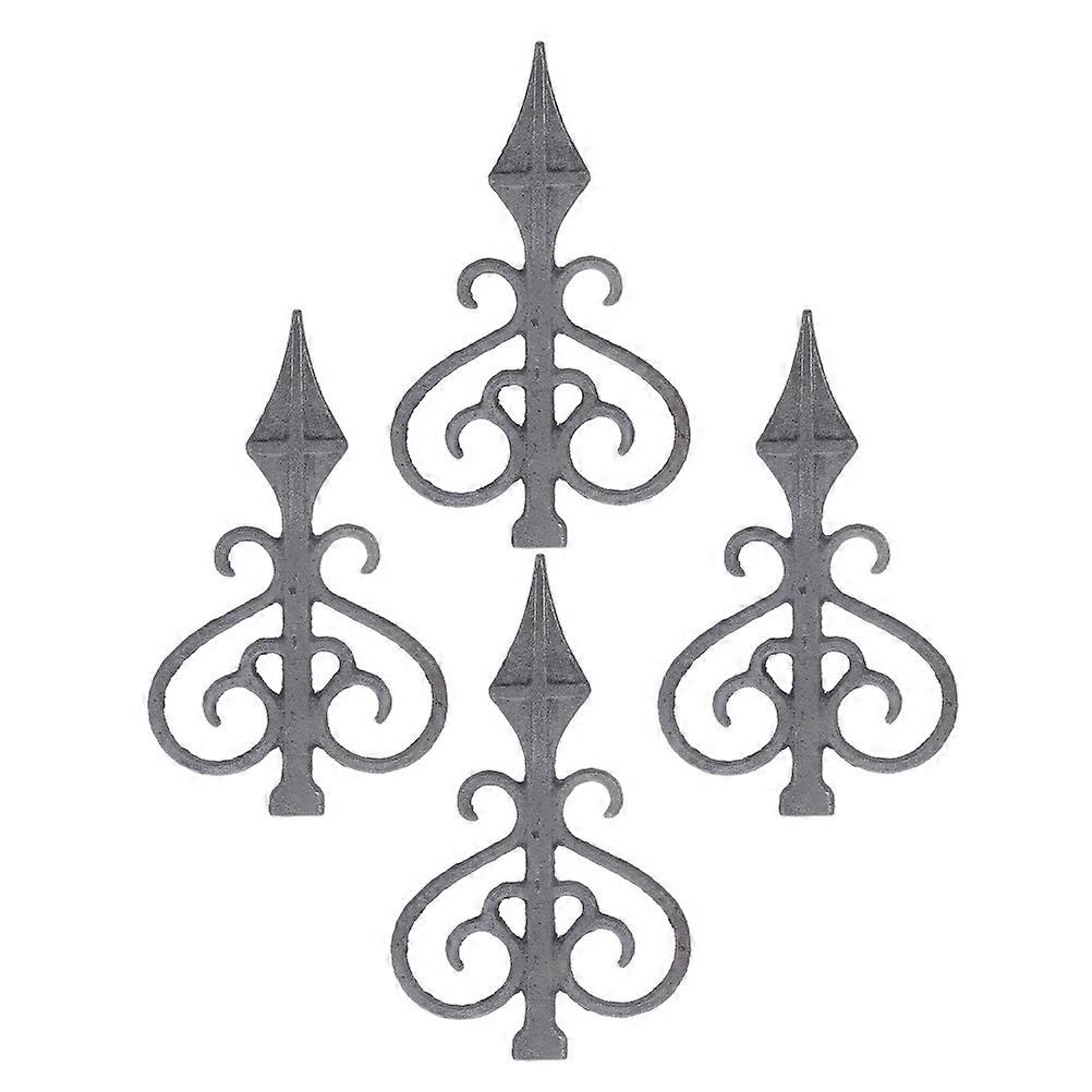 Fence Caps European Style Protective Iron Shape 4Pcs