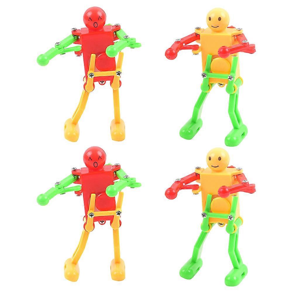ABS Upper Chain Soldier Toy with Inertia Function for Kids Playing 4Pcs