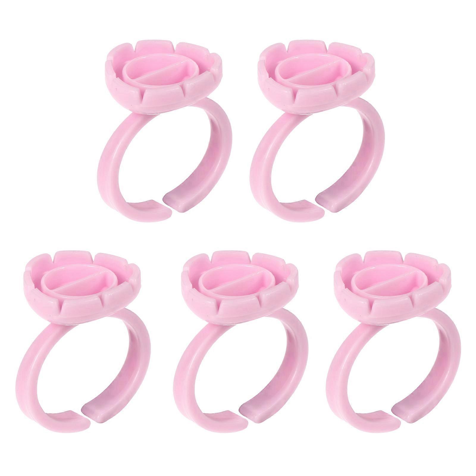 Lash Ring Cup Plastic Holder for Eyelash Extension 100Pcs Professional Tool