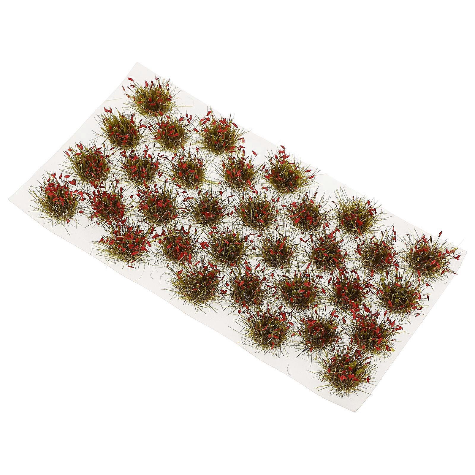 Resin Artificial Grass Cluster Model for Decoration 32Pcs Assorted Color