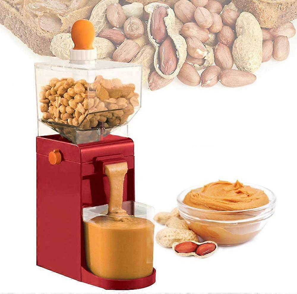 Electric Grain Grinder 500ml MultiPurpose Nuts Coffee Peanut Butter Maker Easy Clean Design