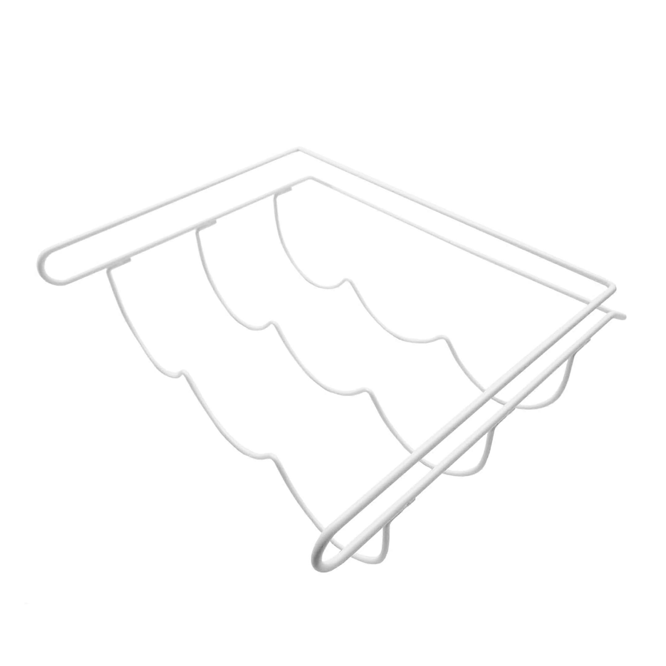 Wine Bottle Holder Refrigerator Storage Rack, SpaceSaving Fridge Organizer Holds 3 Bottles Durable