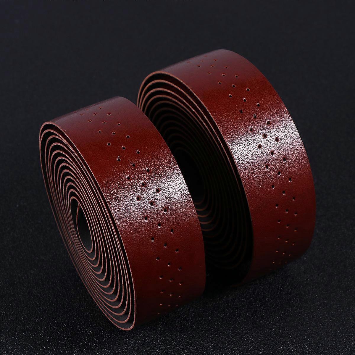 Handlebar Tape Wrap for Bicycle Use Shock-Absorbing 1Set Brown