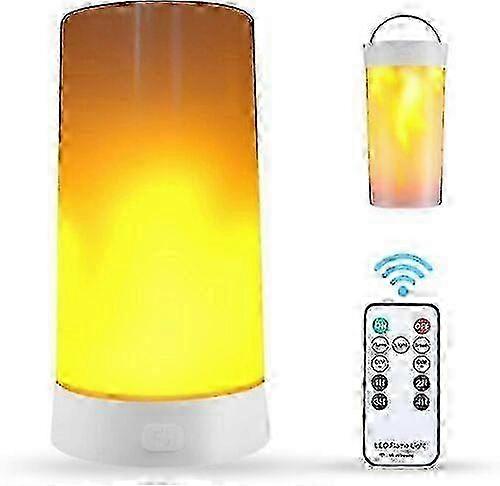 2025 Fireplace Lights, Fire Flicker Night Light Usb Rechargeable Flame Table Lamp