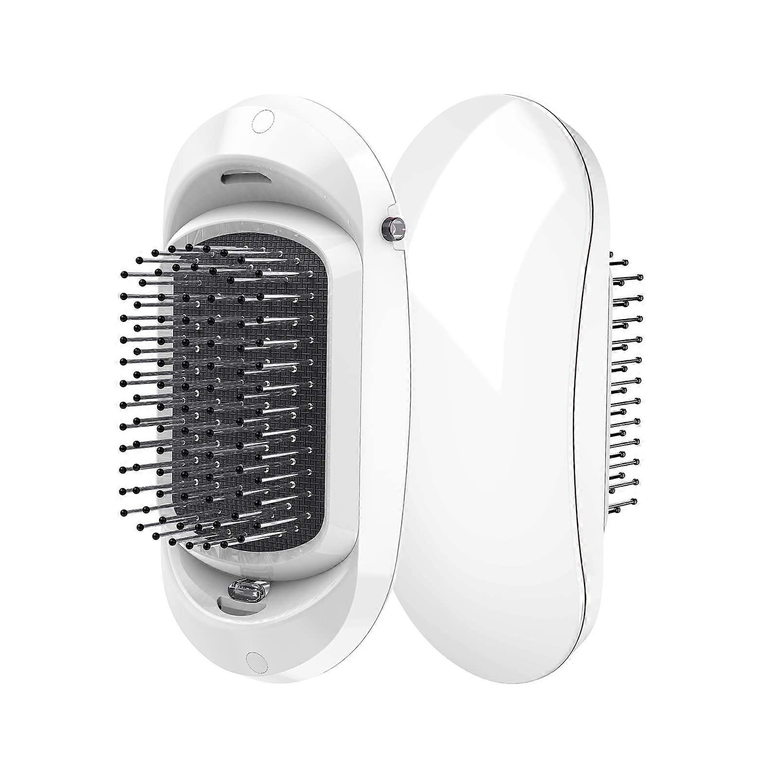 Mini Ionic Hair Brush White  Smooth AntiFrizz Detangling Travel Size
