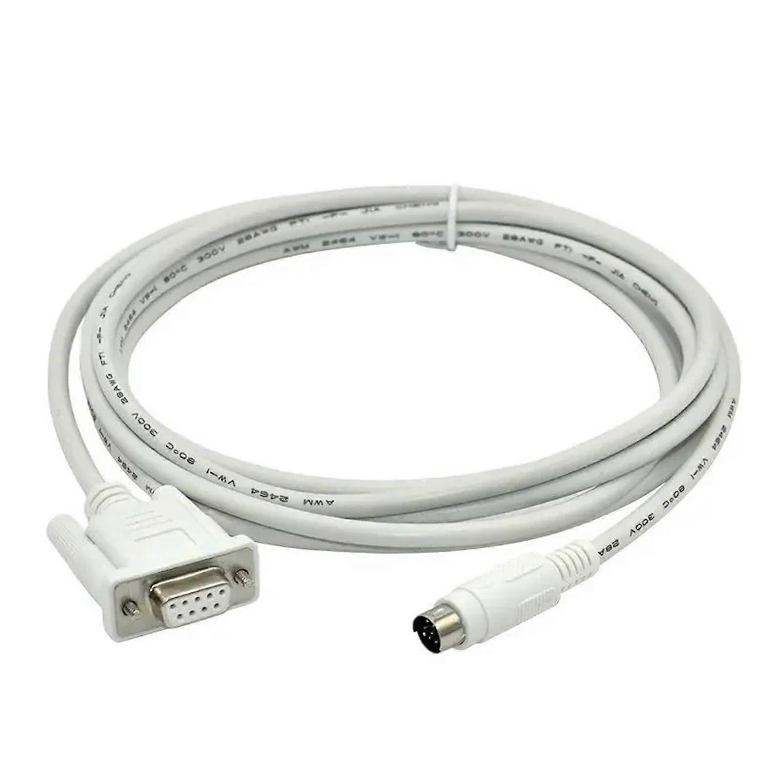 Programming Cable 5m Bianco for Mitsubishi FX Series PLC and TPC Touch Panel HMI RS232 Ethernet Speed