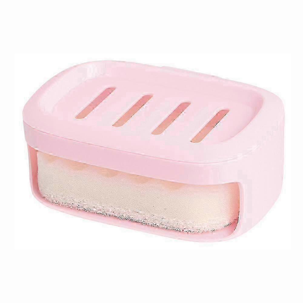 Suction Cup Wall Mounted Soap Box With Sponge