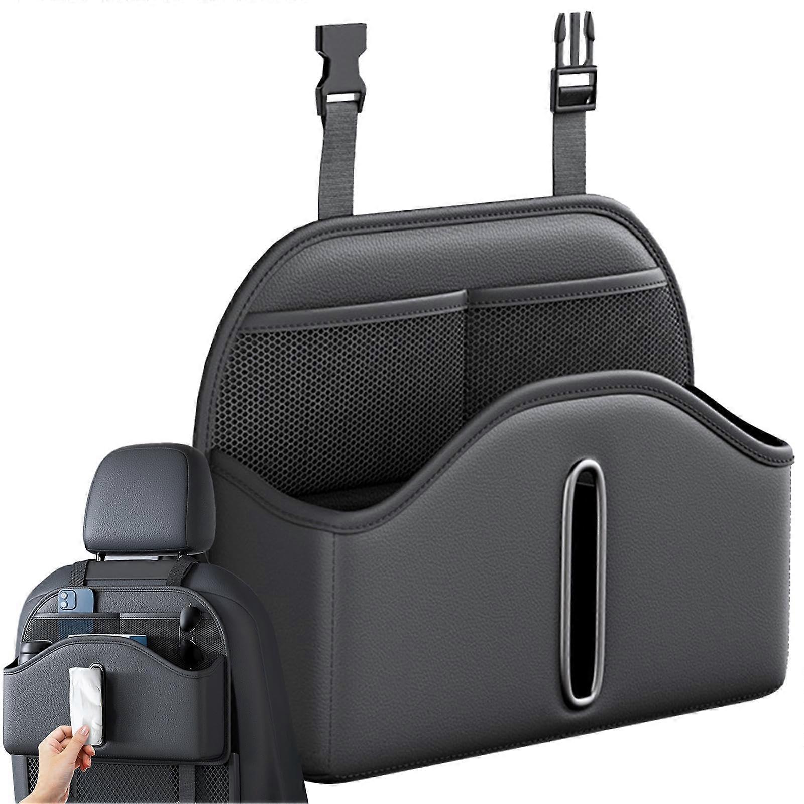 Car Backseat Organizer with MultiPocket Storage and BuiltIn Tissue Holder for SUVs and RVs