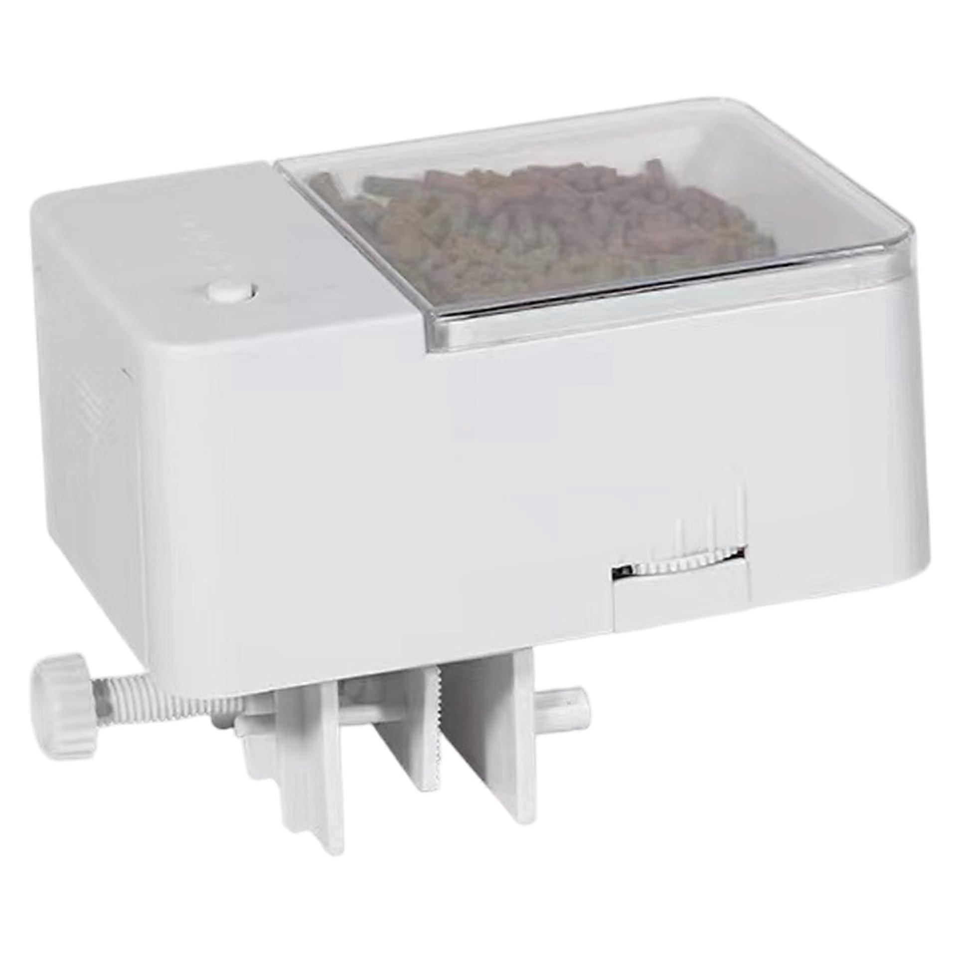 Automatic Fish Feeder with Timer, Battery Operated Aquarium Auto Feeder, 4 Intervals Adjustable Portion