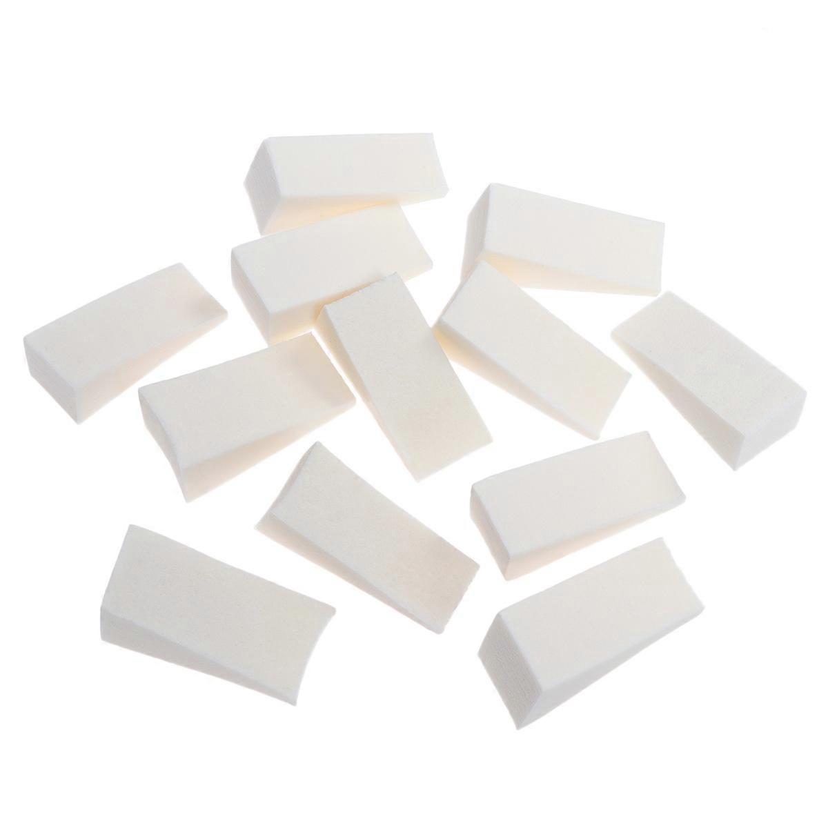 Manicure Color Sponge Nail Sponge for Gradient Nails 12Pcs White Set