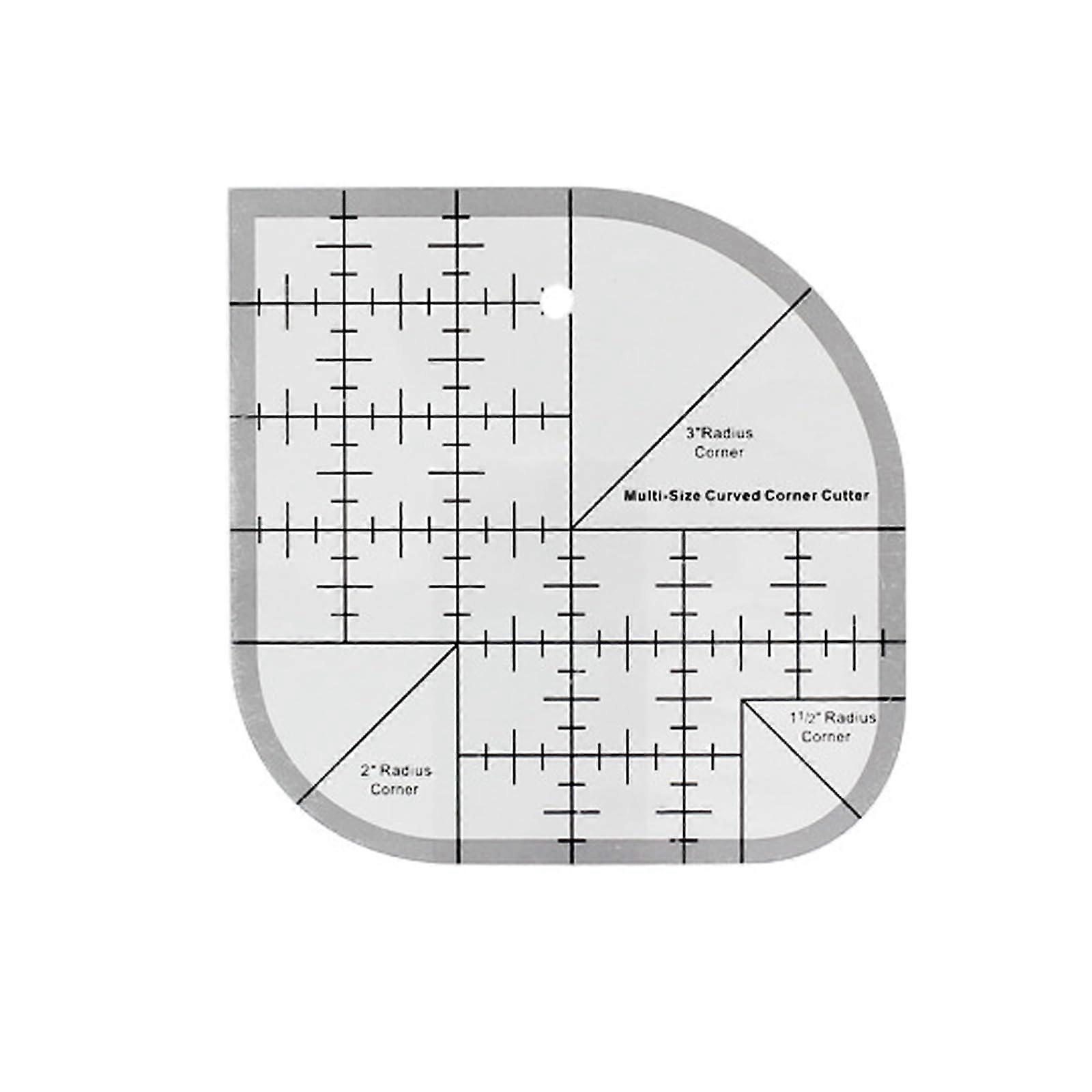 Acrylic Quilting Ruler NonSlip Sewing Curve Tool for Patchwork DIY Crafts