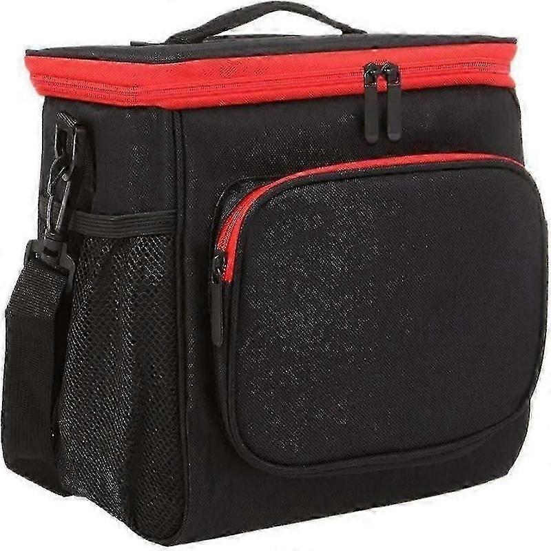 Adjustable strap insulated lunch cooler for meals on the go