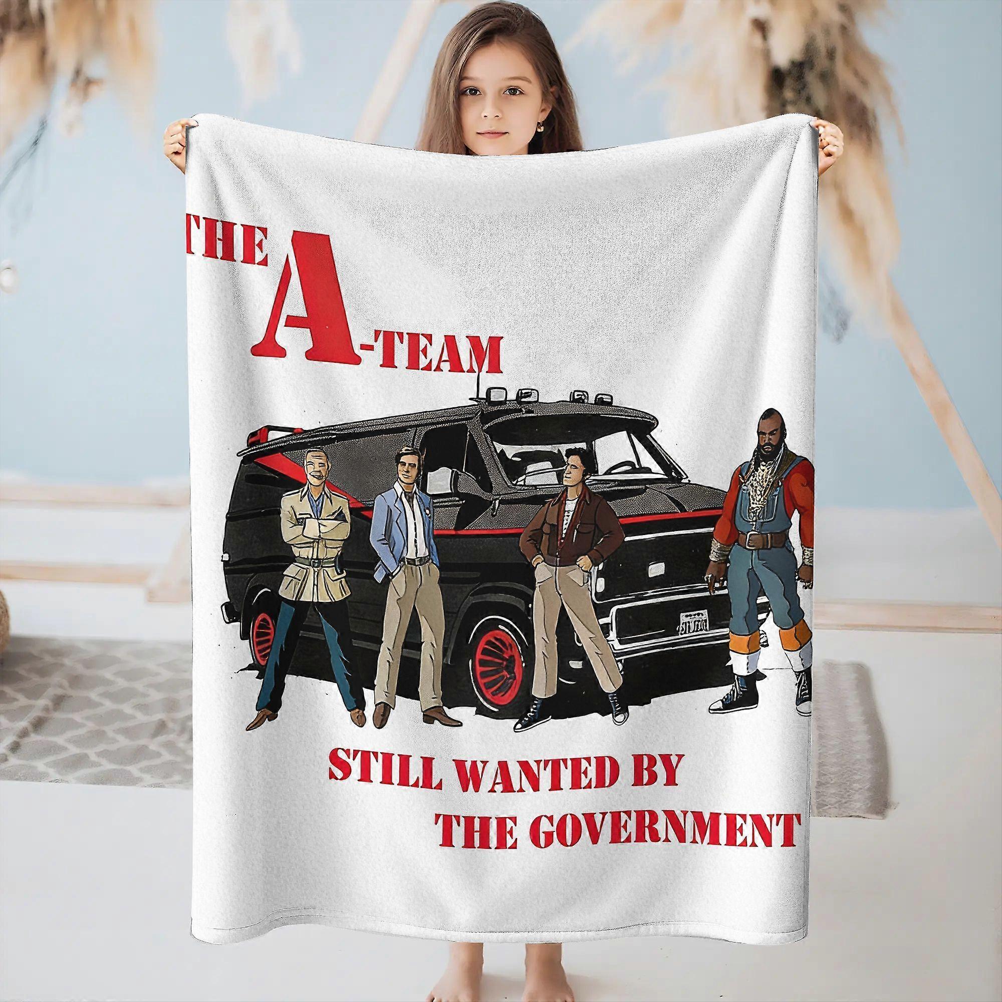 שמיכת פלנל רכה במיוחד של A Team מתאימה לספה במיטה