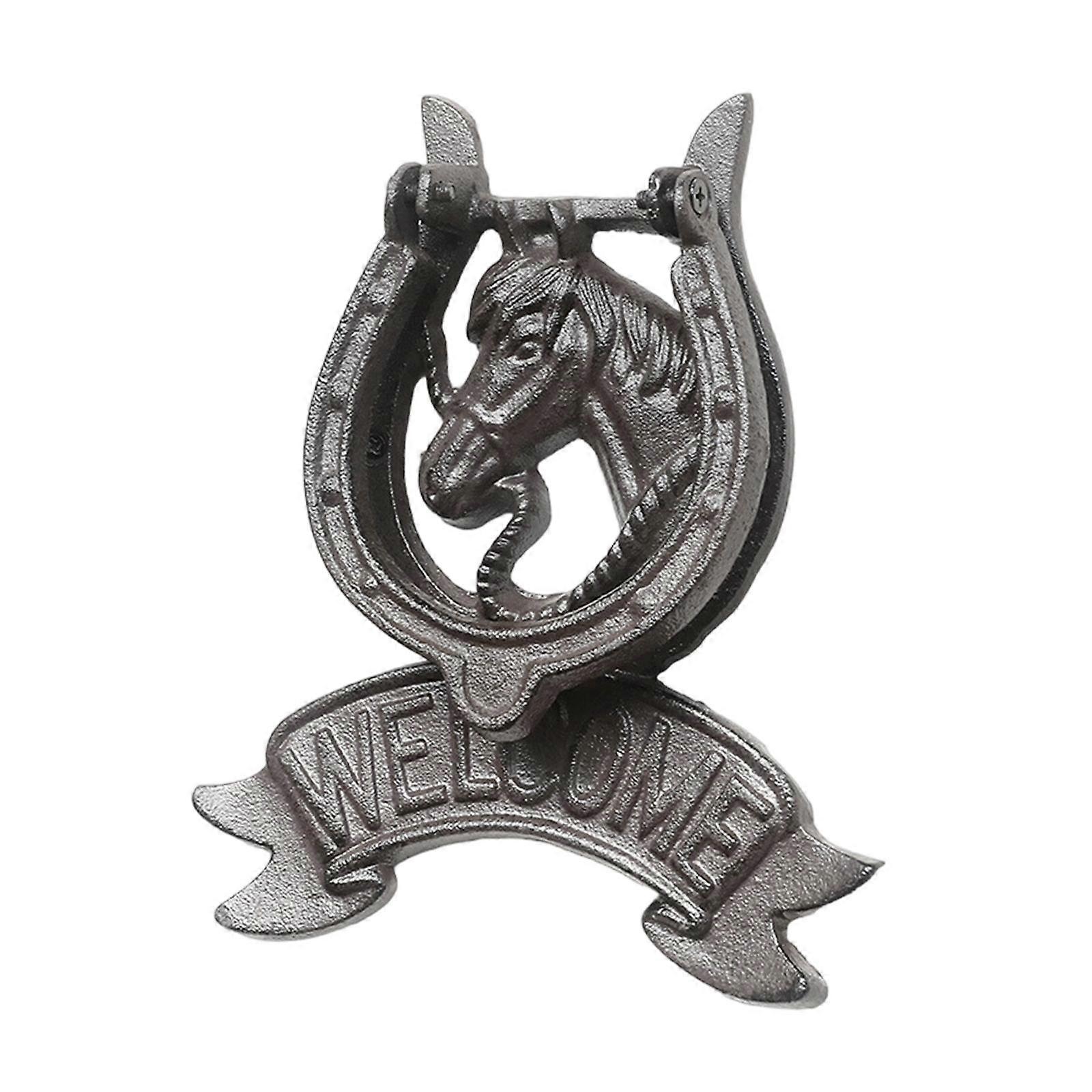 Horse Head Door Knocker Practical Accessories Durability Sturdy Heavy Duty