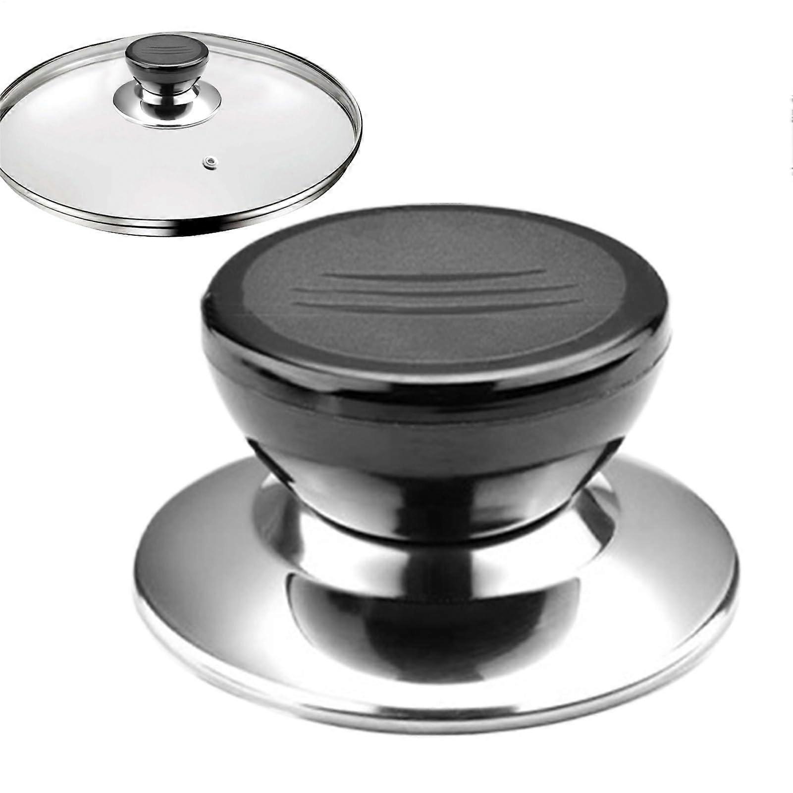 Pot Lid Knob Replacement with Heat Resistant Grip, Universal Cookware Lid Handle, Easy Install