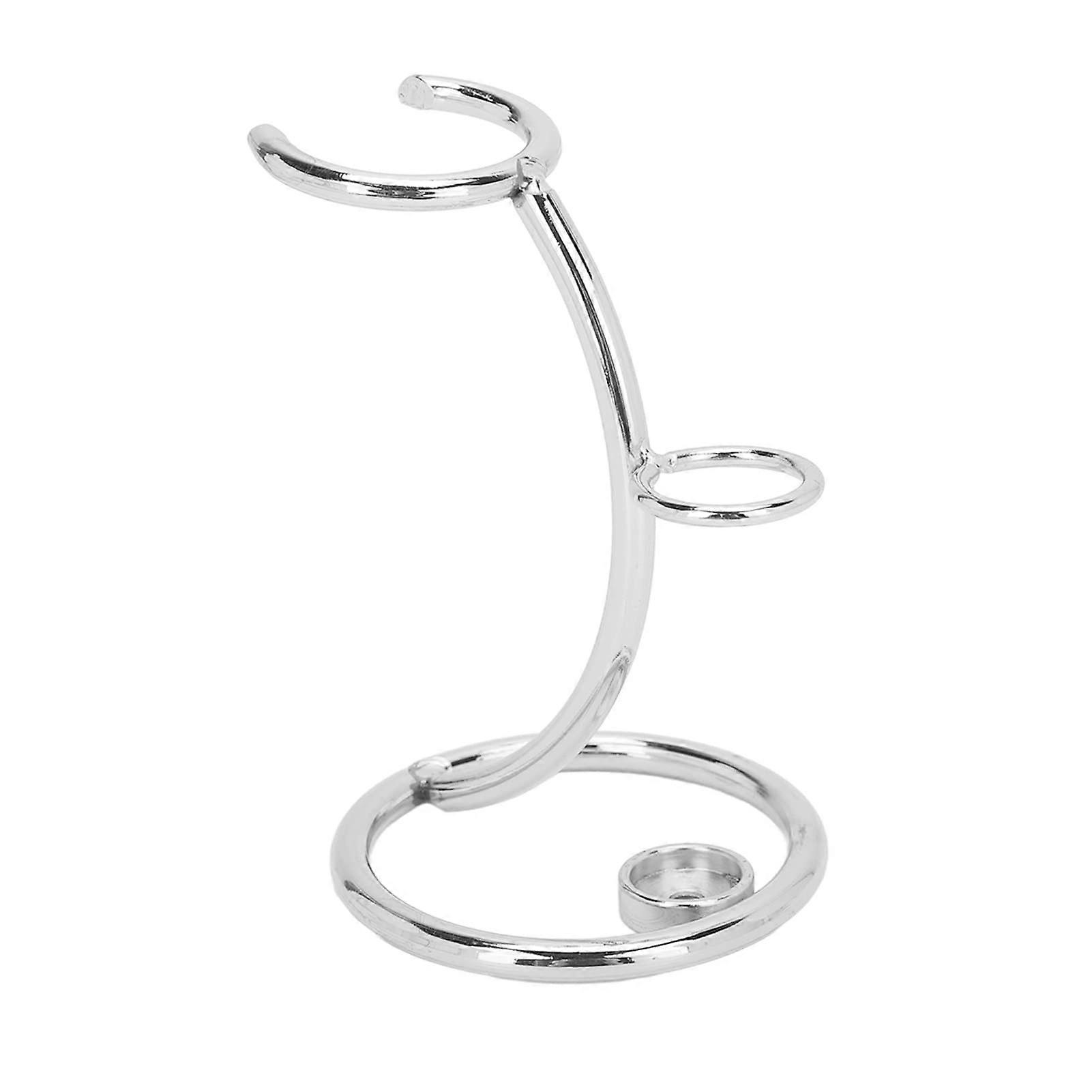Stainless Steel Shaver Holder Rustproof Razor Stand for Men SpaceSaving Quick Drying Silver