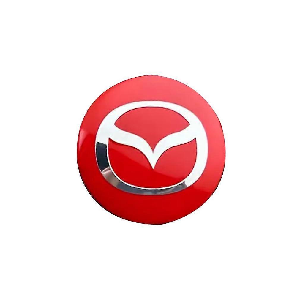 4pcs 60mm Wheel Center Caps Replacement for Mazda, Waterproof Dustproof Hubcap Covers