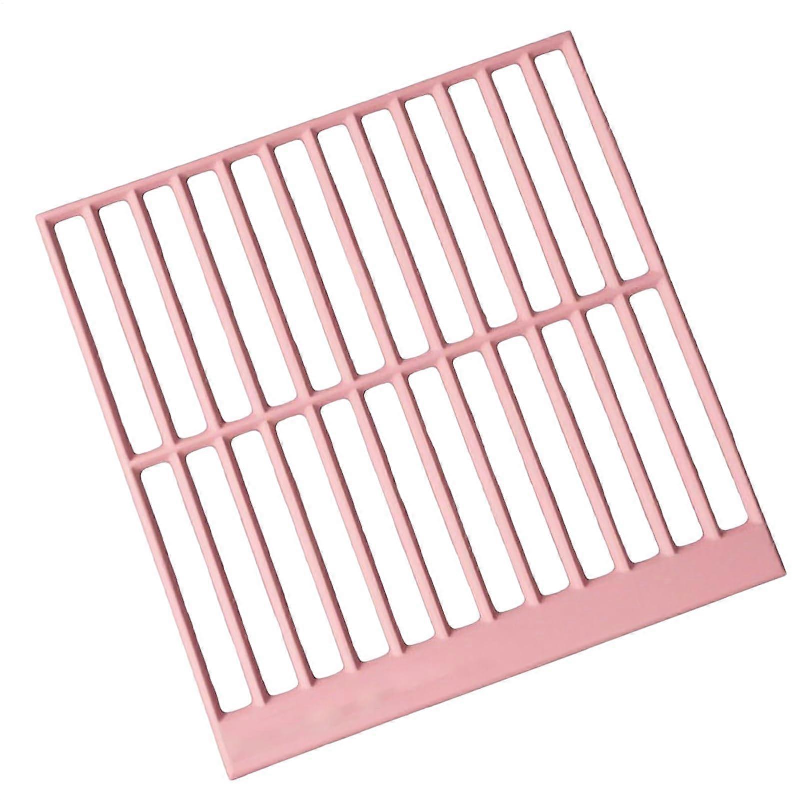 Diamond Painting Ruler with AntiSlip Grip, Precision Square Gem Placement Guide for Beginners Pink