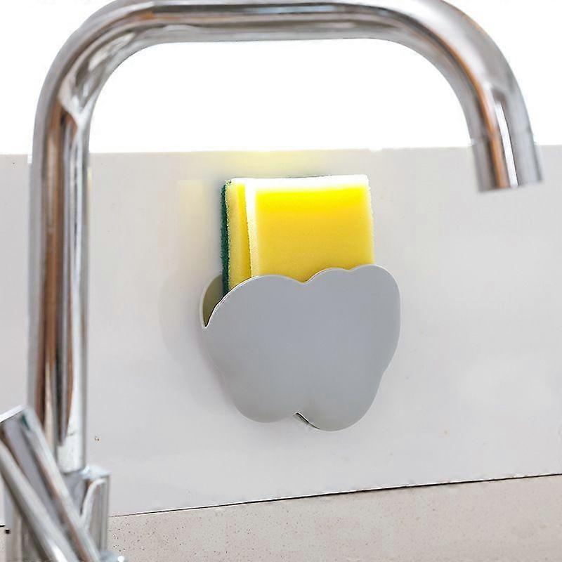 Wall-mounted punch-free remote control sticker storage box
