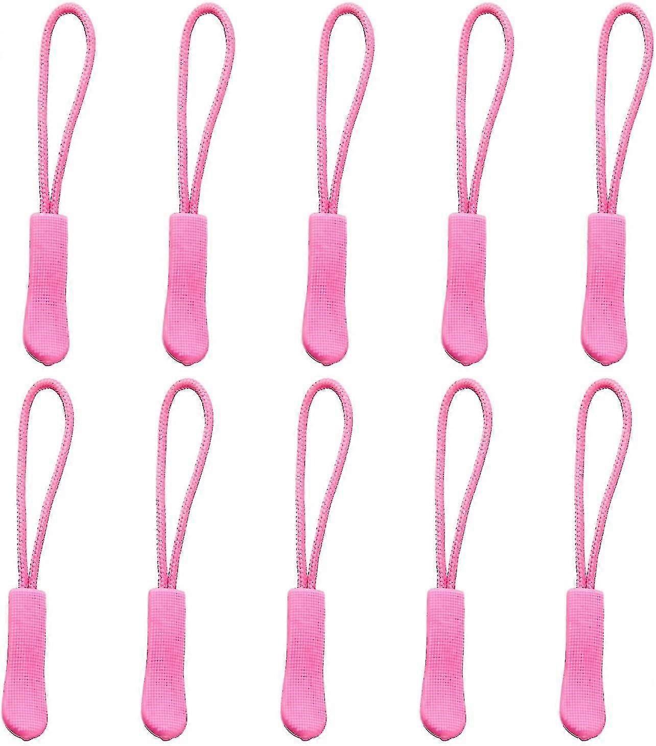 10pcs Replacement Zipper Pulls Orange Zipper Pull Cord Extender