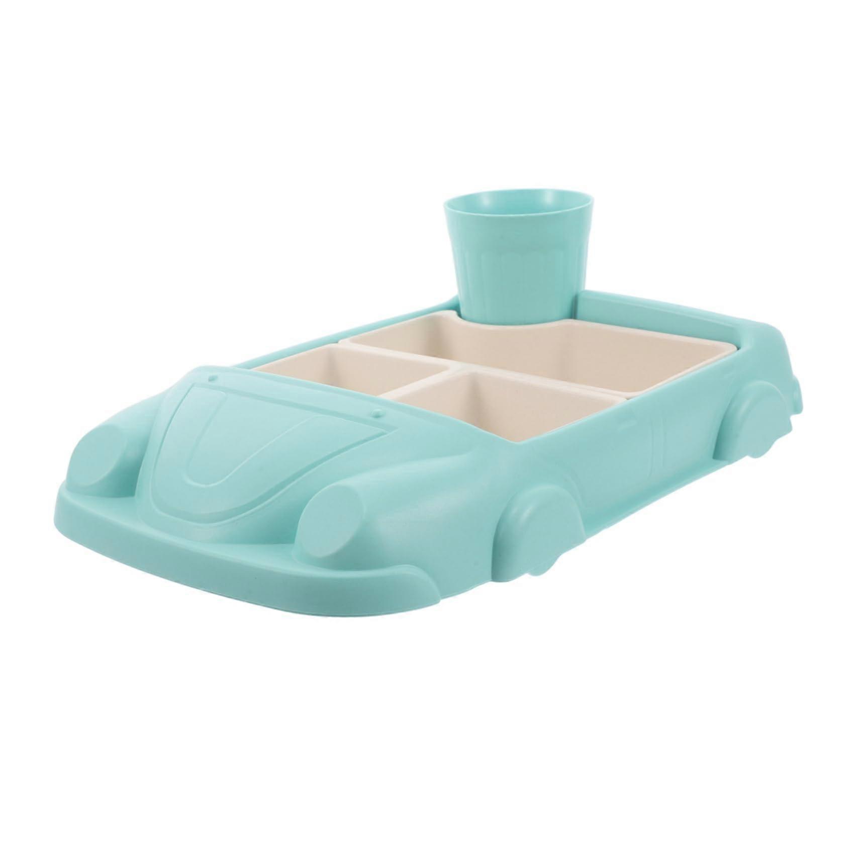 Divided Plate for Kids with Durable Fiber Compartments, EcoFriendly Design for Portion Control