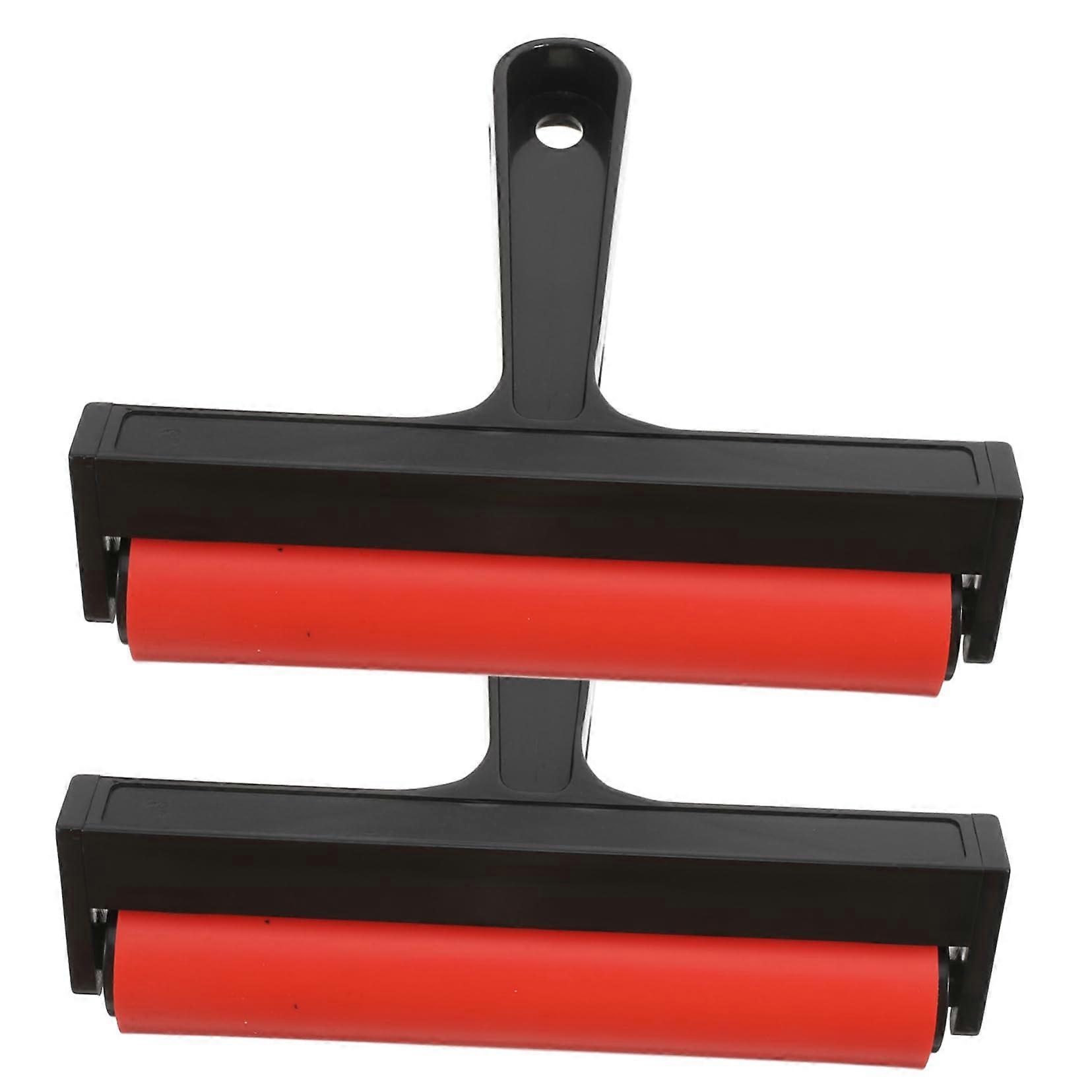 Ink Roller and Brayer Set for Printmaking, Even Ink Coverage, Rubber Craft Tool for DIY Art