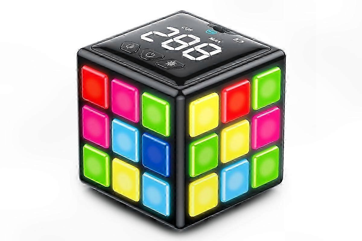 Handheld Rechargeable Cube with 15 Brain and Memory Games Featuring Score Display
