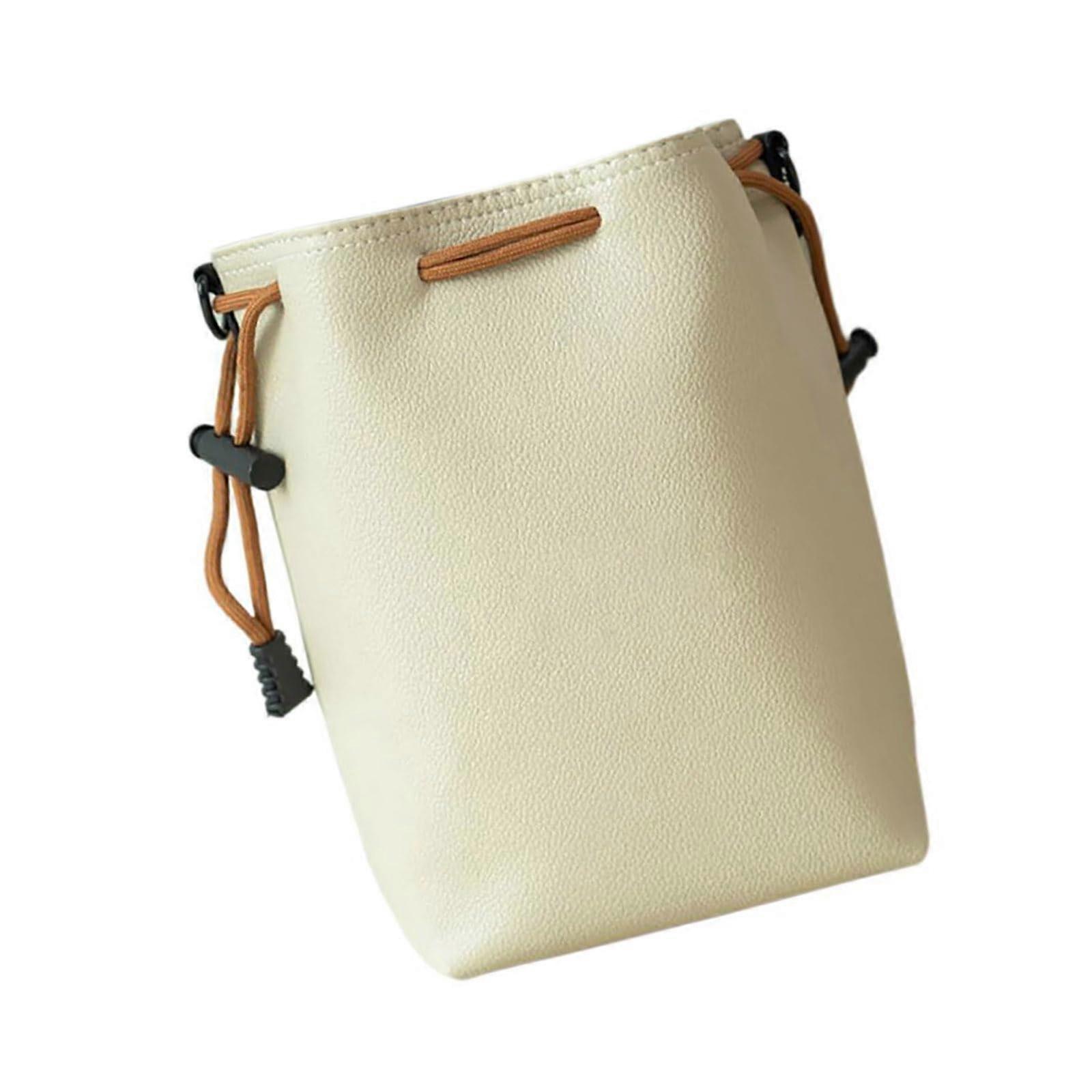 Waterproof Camera Lens Case with Drawstring, Soft Interior Shoulder Storage Bag for Travel