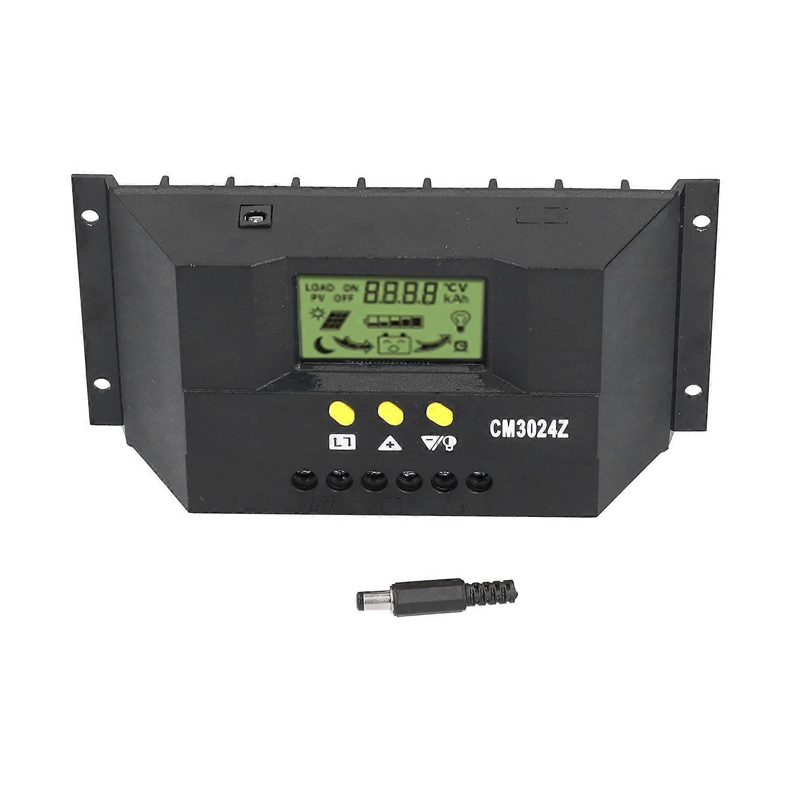 PWM Solar Charge Controller CM3024Z 12V 24V with LCD Display Light and Delay Control Color #3