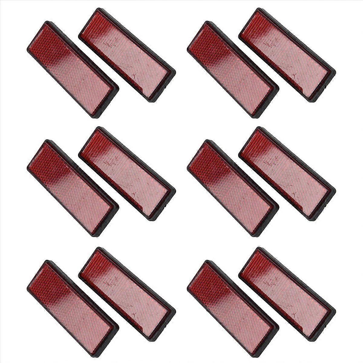 rectangle red Reflectors Universal For Motorcycles ATV Dirt Bikes