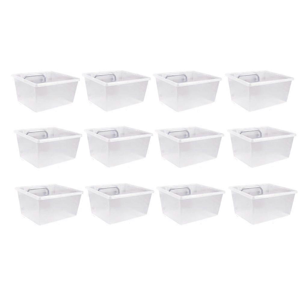 12 Pieces Pegboard Plastic Bins Kit - Pegboard Bins with Hooks - Pegboard Accessories Workbench Bin