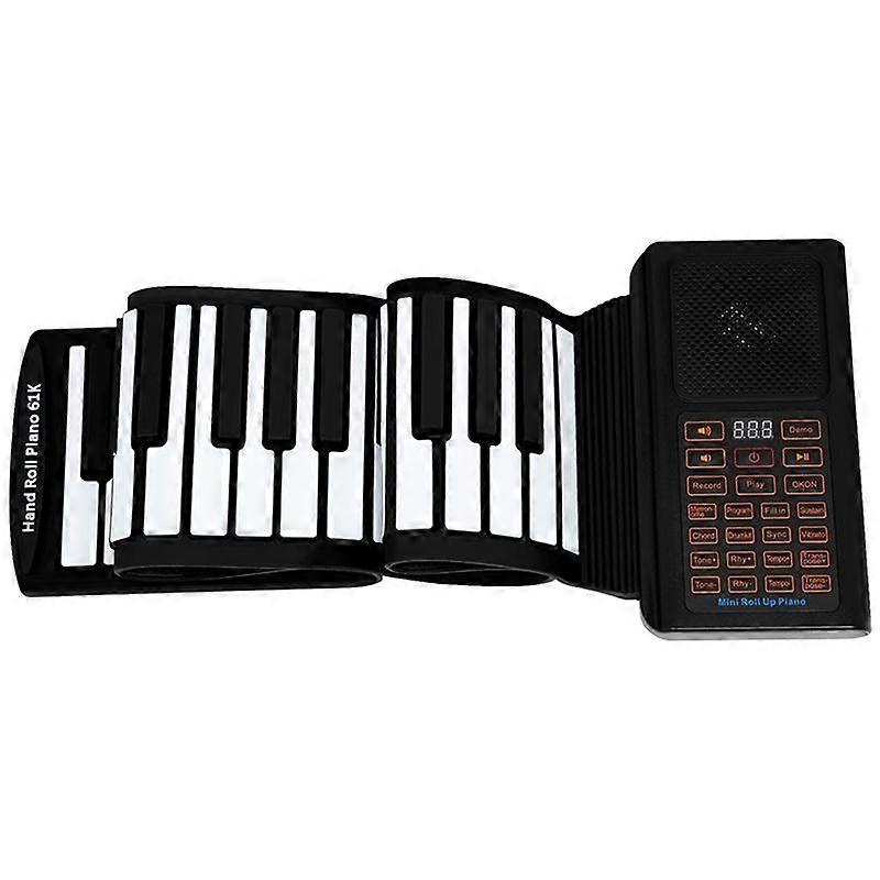 61-Key Hand-Rolled Electronic Organ Folding Piano Beginners Practice