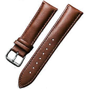 Leren horlogeband met snelsluiting 20mm 21mm 22mm 23mm Donkerbruine leren horlogeband - 23mm