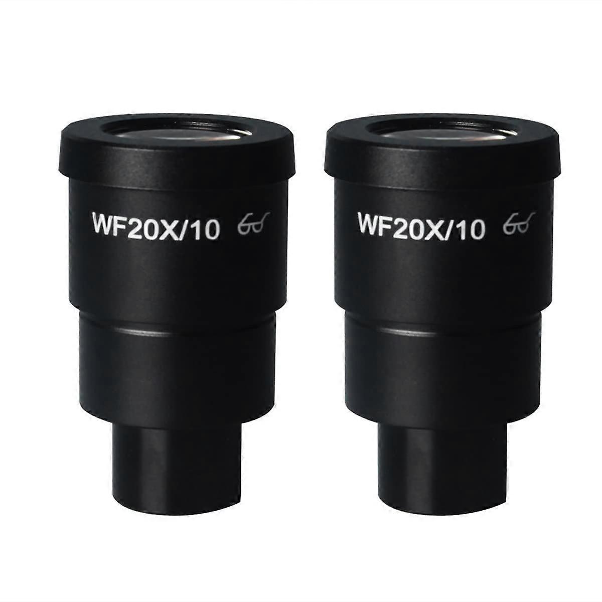 20X Widefield Microscope Eyepiece Pair 30mm Fit for Stereo Microscope Clear Viewing