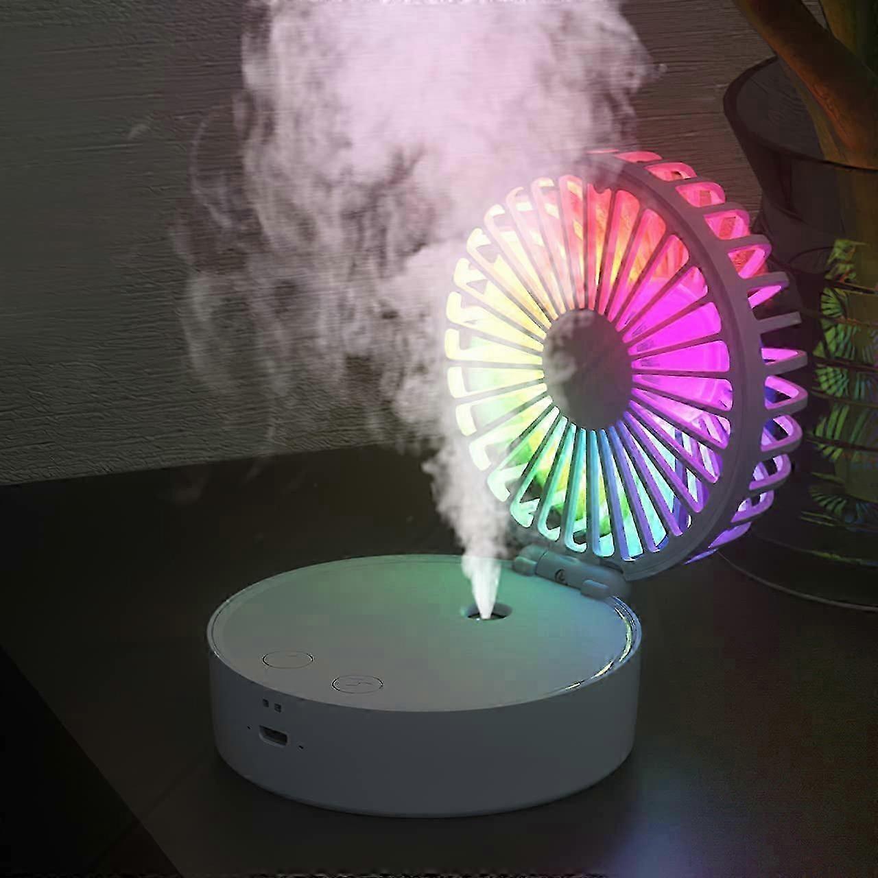 Portable Handheld Misting Fan for Personal Use