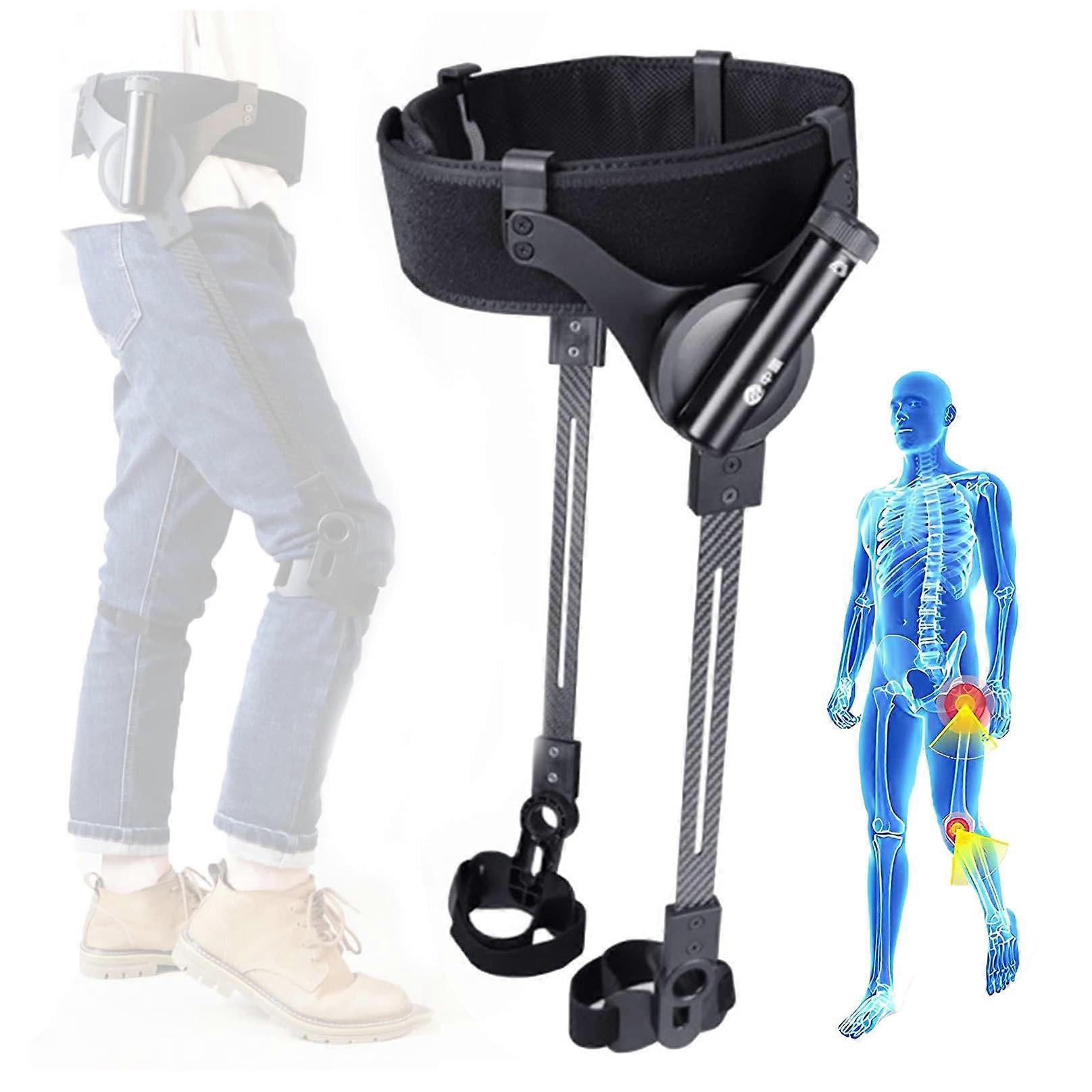 Exoskeleton Walking Aid with Adjustable Strength, Small Size Bionic Leg Support for Elderly Rehabilitation