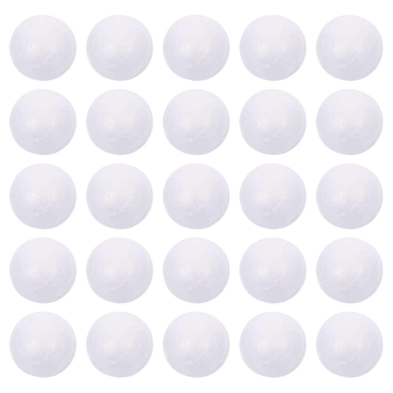 White Polystyrene Balls Craft Solid Round Spheres for Wedding Decoration 200Pcs