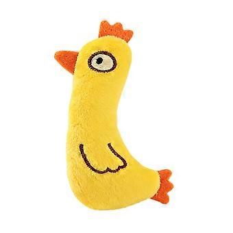 Cat Plush Toy Stuffed Animal Catnip Toy Cute Mouse Chick Penguin Shape Soft Chew Toy for Kitten Teething Boredom Relief