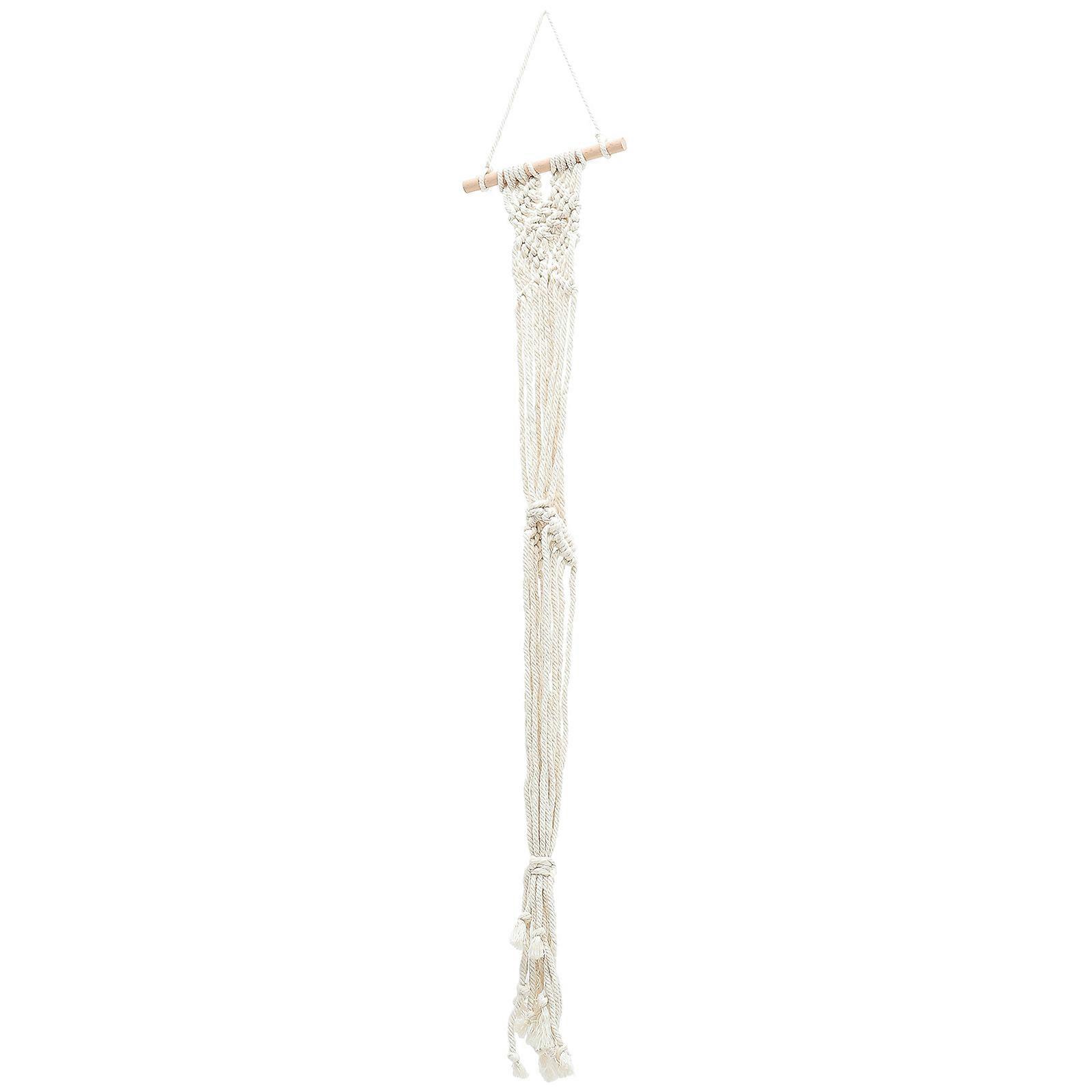 Hat Storage Holder Macrame Hat Hanger for Storage 4Sets Beige Display