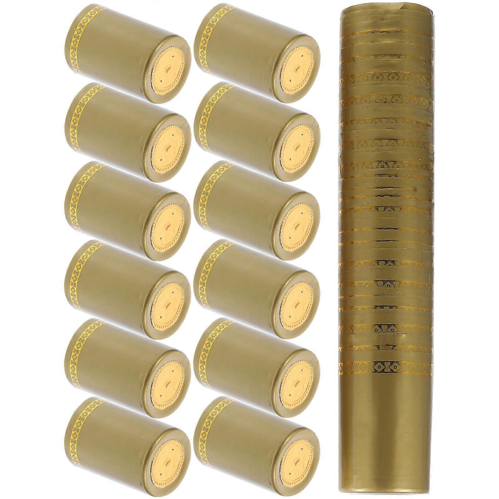 Seals Red Shrink Cover For Round Shape 100Set
