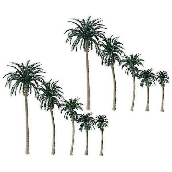 10 PCS Artificial Plants Diorama Models Small Trees Model Railway Trees Train Trees