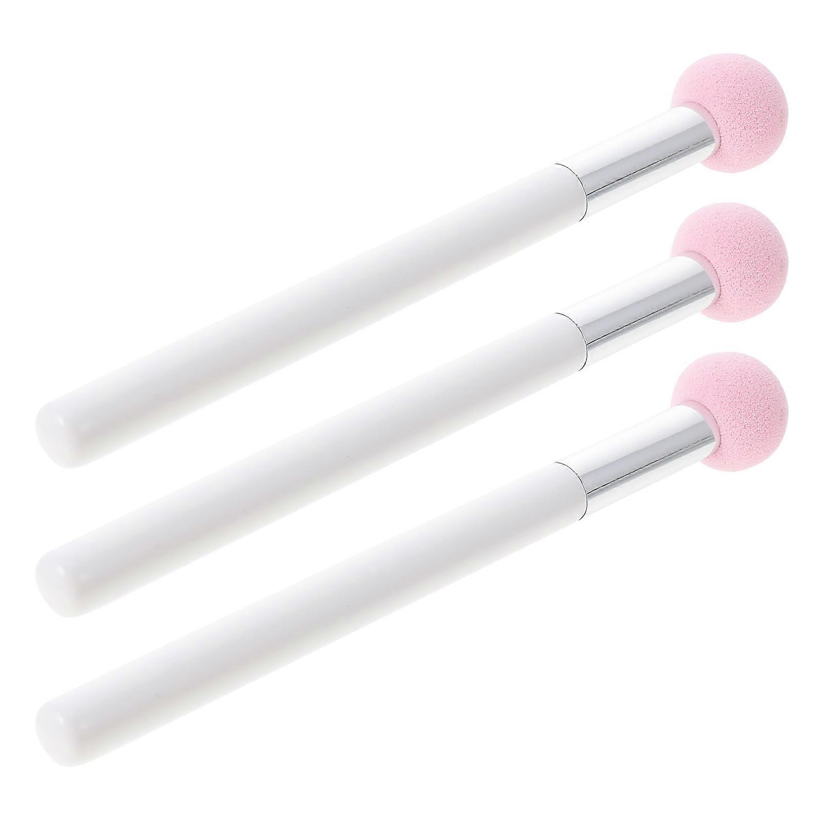 Makeup Concealer Tools Mushroom Head Sponge Brush 3Pcs White