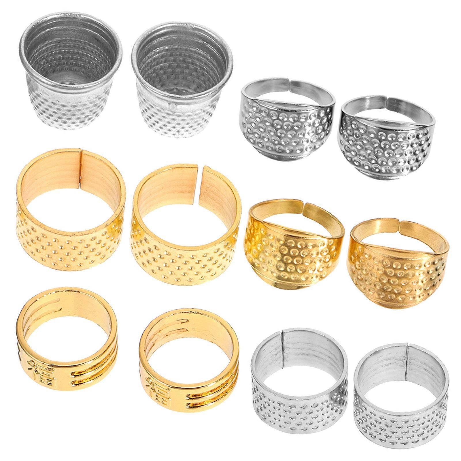 Sewing Thimbles Finger Protector for Sewing Use 36Pcs Assorted