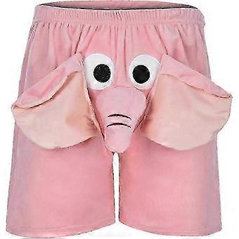 Mens Cotton Athletic Elephant Trunk Underwear, Humorous Novelty Boxer Shorts, Great Prank Gifts for Daily Fun