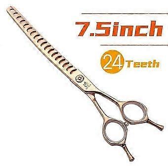 Curved Pet Thinning Shears 7.25" - Professional Grooming Scissors For Dogs And