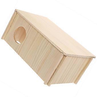 Rektangulärt hamstergömställe med avtagbart tak för liten kaninbädd 1 set