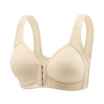 Bügelloser Push-up-BH mit Vorderverschluss für Damen aus Baumwolle, bietet Halt und Komfort und ist in verschiedenen Farben erhältlich (Farbe XXL).
